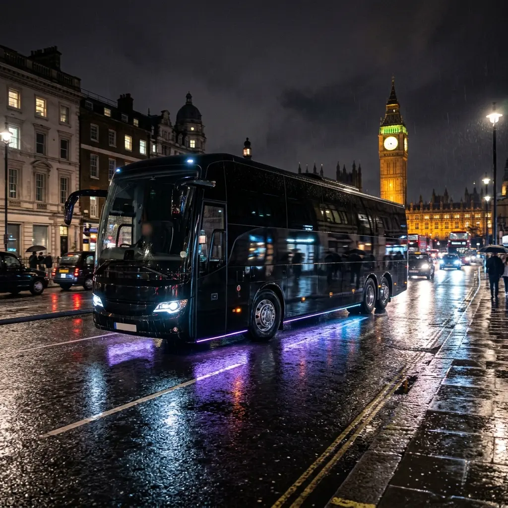 52-62 Seater Chauffeur Driven VIP Tour Coach London UK